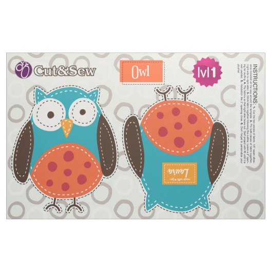 Knippen & Naaien Patchwork Uil - Easy DIY Project Stof (Fat Quarter)