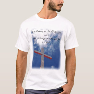 Knippen naar het oude robuuste kruis t-shirt