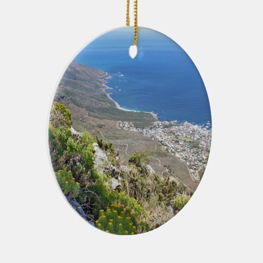 Knippen op tafelgebergte - Uitzicht over Camp's ba Keramisch Ornament (Rechts)