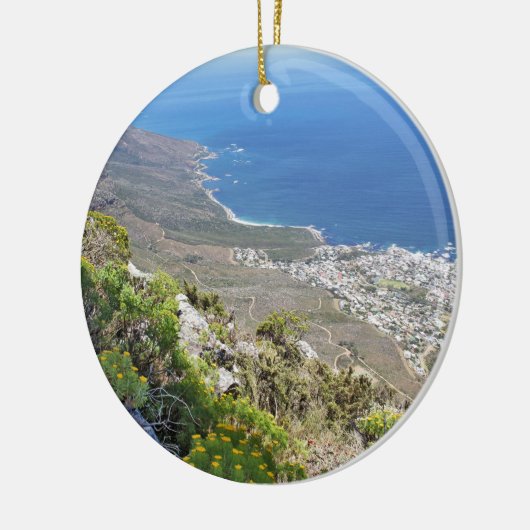 Knippen op tafelgebergte - Uitzicht over Camp's ba Keramisch Ornament (Links)