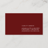 Knippen (rode Cabernet) Visitekaartje (Achterkant)