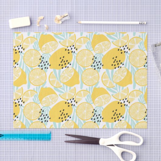 Knippen van Lemon Pattern-lossnijpapier Tissuepapier (Craft)