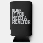 Knipper als je een makelaar nodig hebt seltzer blikjeskoeler (Voorkant)