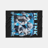 Knipper Als Je Grappig Sarcasme Alpha Wolf Meme Wi Fleece Deken (Voorkant (Horizontaal))