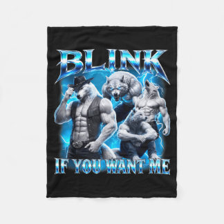 Knipper Als Je Grappig Sarcasme Alpha Wolf Meme Wi Fleece Deken