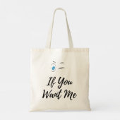 Knipper als je me grappige heren tote bag (Achterkant)
