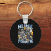 Knipper Als Je Me Wil Grappige Alpha Wolf Bootleg  Sleutelhanger (Voorkant)