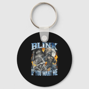 Knipper Als Je Me Wil Grappige Alpha Wolf Bootleg Sleutelhanger