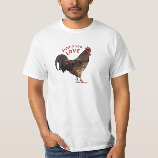 Knipper als je van haan houdt t-shirt (Voorkant)