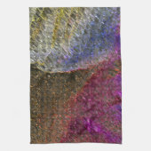 Knipper en roestvast gesmolten spatten van gekleur theedoek (Verticaal)