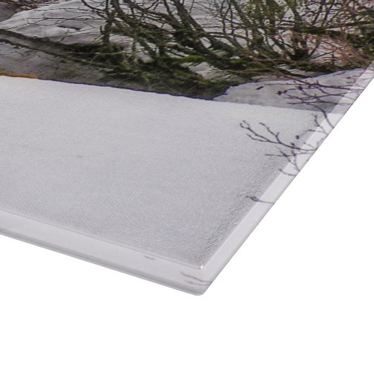 Knipper Glass Moose Wildlife Snijplank (Hoek)