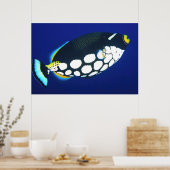 Knipper in het blauw poster (Keuken)