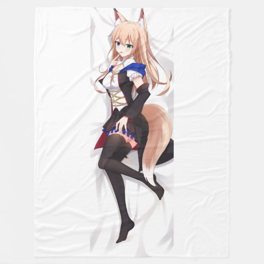 Knipper met dakimakura-deken voorzijde fleece deken (Voorkant)