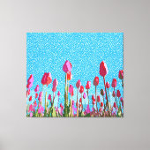 Knipper met mij door de tulpen canvas afdruk (Voorkant)