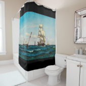 Knipper verzendt Zee oceaangordijn Douchegordijn (In situ)