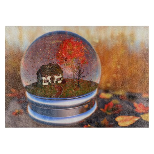 Knipper Wereldbol Snijplank (Voorkant)