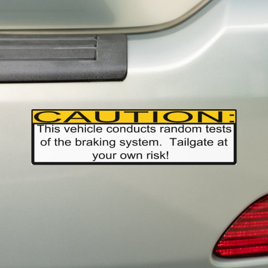 Knipperen Bumpersticker (Op auto)