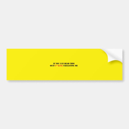 Knipperen Bumpersticker (Voorkant)