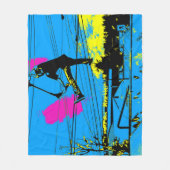 Knipperen - High Flying Scooter Stunt Fleece Deken (Voorkant)