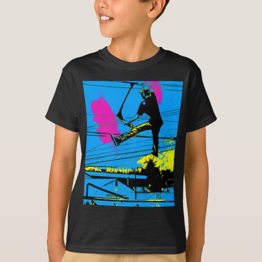 Knipperen - High Flying Scooter Stunt T-shirt (Voorkant)