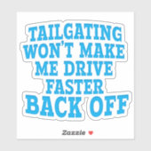 Knipperen maakt me niet sneller rijden sticker (Vel)