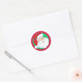 Knipperen Sinterklaas Vakantie Ronde Sticker (Envelop)