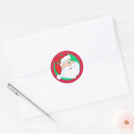 Knipperen Sinterklaas Vakantie Ronde Sticker (Envelop)