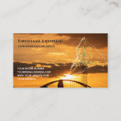 Knipperen van bliksem-elektriciteit voor elektrici visitekaartje (Achterkant)