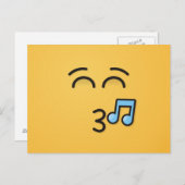 Knipperend gezicht met glimlachende ogen briefkaart (Voorkant / Achterkant)