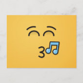 Knipperend gezicht met glimlachende ogen briefkaart (Voorkant)