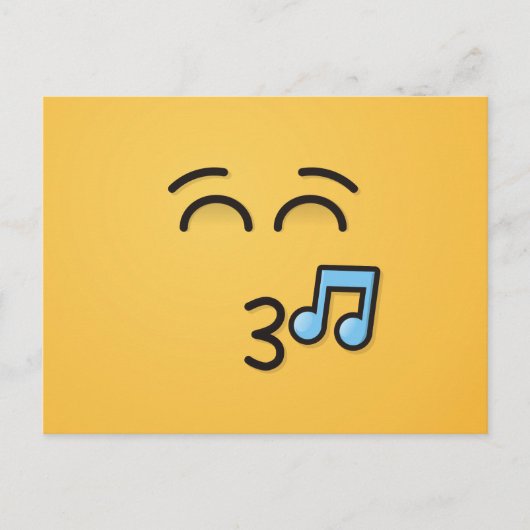 Knipperend gezicht met glimlachende ogen briefkaart (Voorkant)