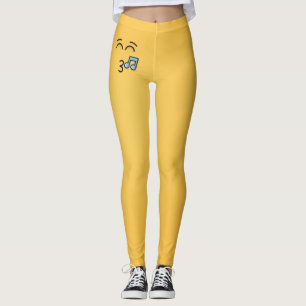 Knipperend gezicht met glimlachende ogen leggings