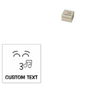 Knipperend gezicht met glimlachende ogen rubberstempel (Gestempeld)