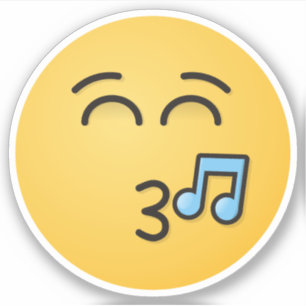 Knipperend gezicht met glimlachende ogen sticker