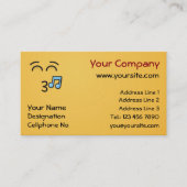 Knipperend gezicht met glimlachende ogen visitekaartje (Voorkant)