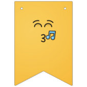 Knipperend gezicht met glimlachende ogen vlaggetjes (Tweede vlag)