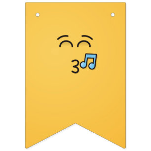 Knipperend gezicht met glimlachende ogen vlaggetjes