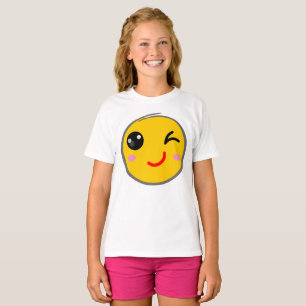 Knipperend gezicht, Wink glimlach T-shirt