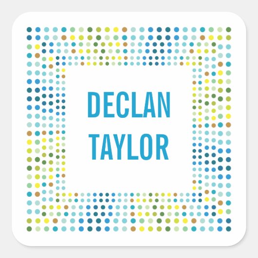 Knipperende Blue Lights Book Label / Gift Label St (Voorkant)