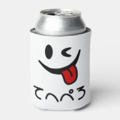 Knipperende gezicht tong uit てへぺろ Tehepero | Oeps Blikjeskoeler (Blikje Voorkant)