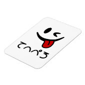 Knipperende gezicht tong uit てへぺろ Tehepero | Oeps Magneet (Linkerzijde)