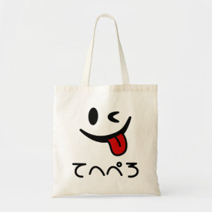 Knipperende gezicht tong uit てへぺろ Tehepero Oeps Tote Bag