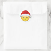 **KNIPPERENDE KERSTMAN*** KERST STICKER (Tas)
