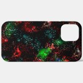 Knipperende kleurpatches onder donkere en mozaïeks Case-Mate iPhone case (Achterkant (horizontaal))