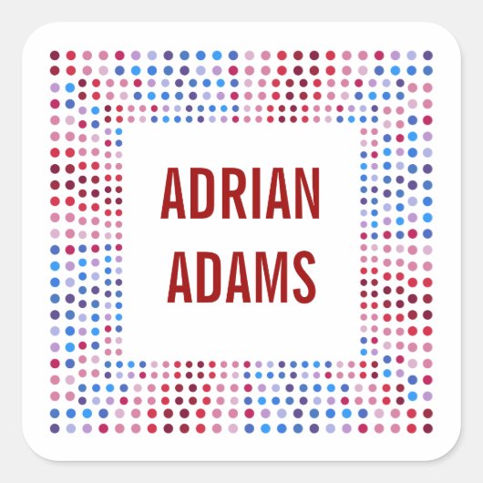 Knipperende Lichten Boek Label / Gift Label Sticke (Voorkant)