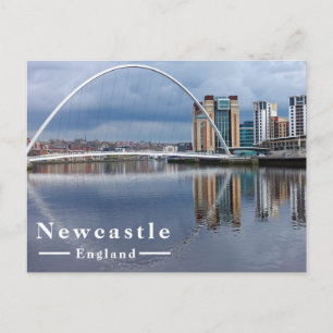 Knipperende Oogbrug Newcastle Engeland Feestdagenkaart