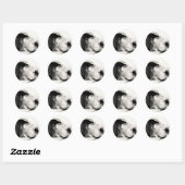 Knipperende rat! ronde sticker (Vel)