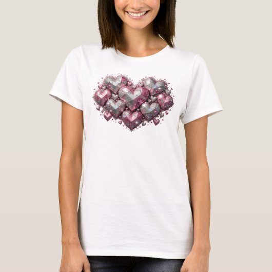 Knipperig Rode LOVE SPARKLES T-shirt (Voorkant)