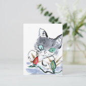 Knipperlichten Briefkaart (Staand voorkant)