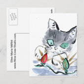 Knipperlichten Briefkaart (Voorkant / Achterkant)